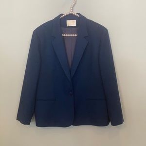 Pendleton Navy Wool Blazer